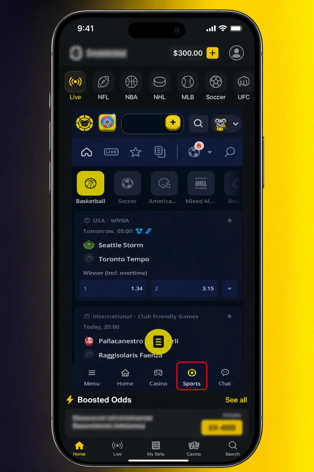 Step-by-step screenshot showing how to place a tennis bet on KoalaBet, from selecting a tournament to confirming the stake.