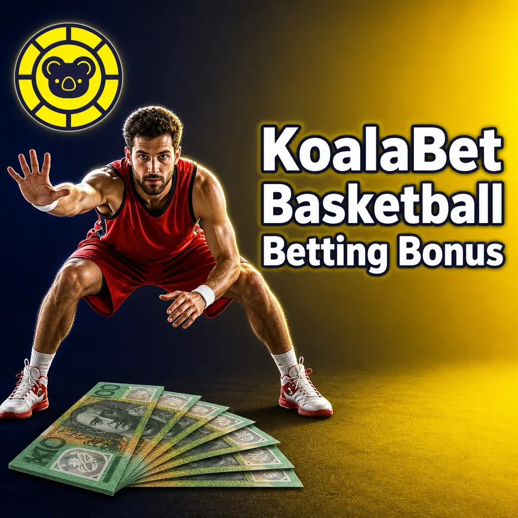 KoalaBet basketball betting bonus: 100% deposit match up to AUD 200 for new sports account holders on NBA and NBL markets.