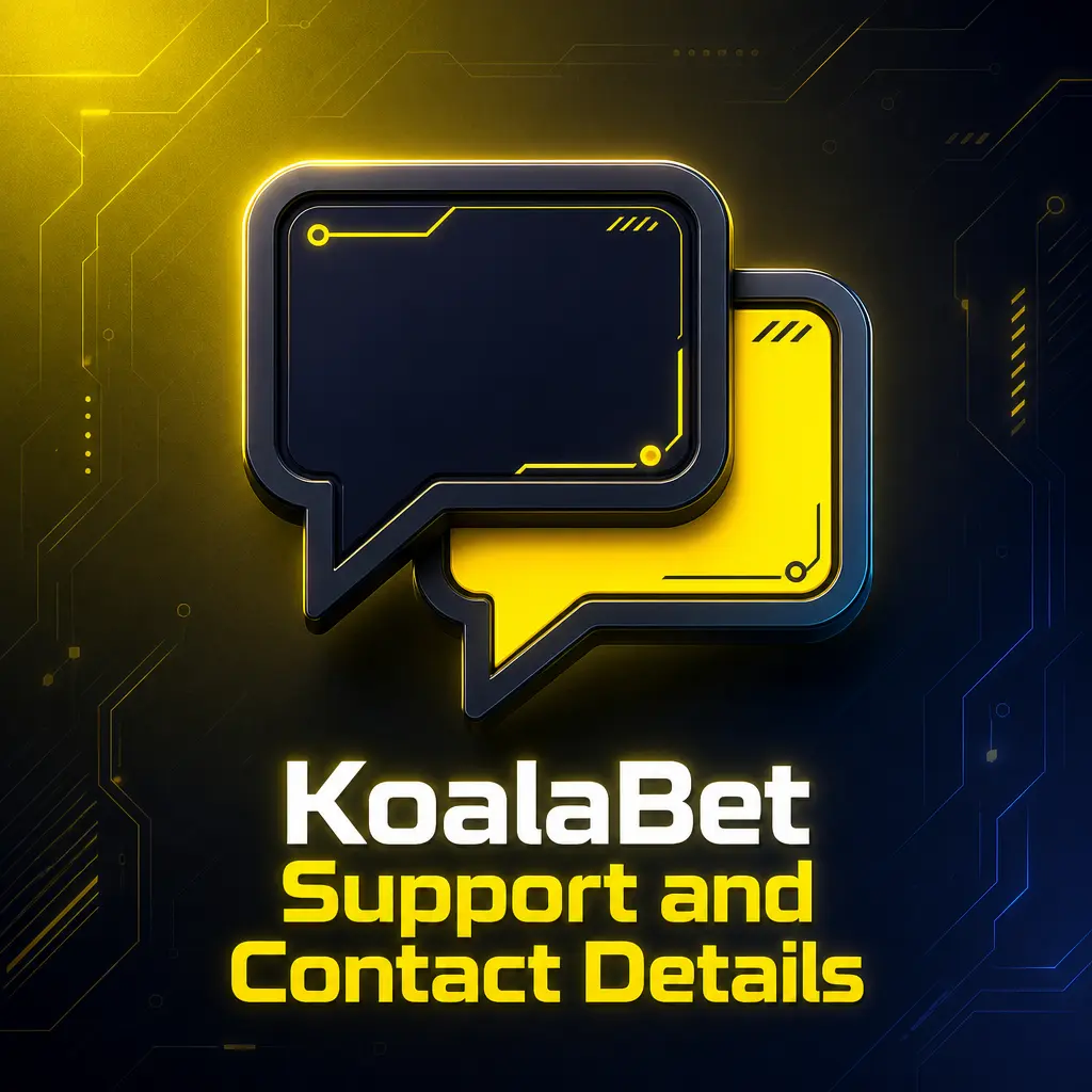 KoalaBet 24/7 customer support options including live chat, email, help centre, and social media contact channels