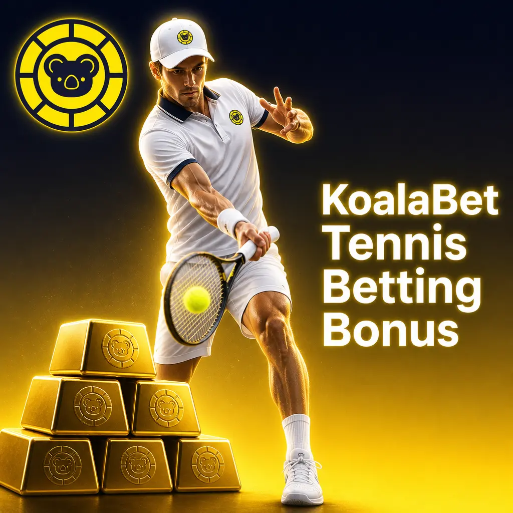 KoalaBet tennis betting bonus: 100% deposit match up to AUD 200 for new customers, usable on tennis betting markets.