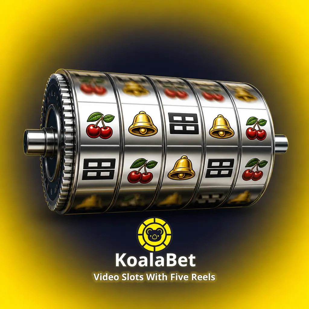 Five-reel video slots at KoalaBet including Sweet Bonanza, Gates of Olympus, Book of Dead, Reactoonz, Wolf Gold, and Starburst