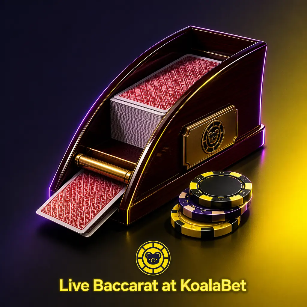 Live baccarat at KoalaBet featuring Banker, Player and Tie bets across variants like Speed Baccarat and Baccarat Squeeze