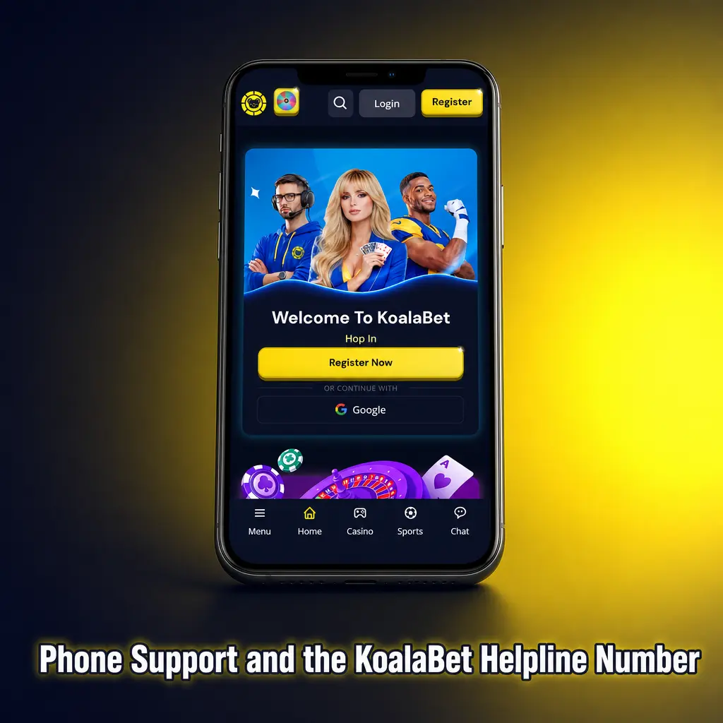 KoalaBet helpline number 1800 562 522 for 24/7 phone support with urgent account, payment, and verification assistance