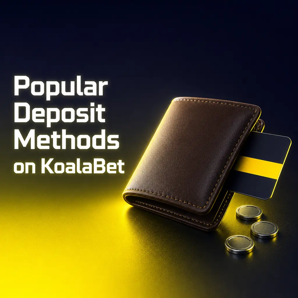 Popular deposit methods on KoalaBet: Visa, Mastercard, Apple Pay, Google Pay, PayID, and crypto options like Bitcoin and Ethereum.